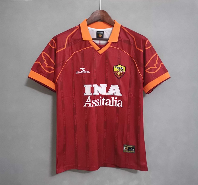 AAA Quality Roma 99/00 Home Soccer Jersey